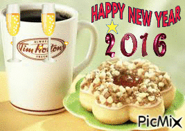 NEW YEARS COFFEE - Darmowy animowany GIF