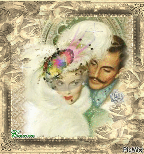 Coppia romantica vintage - Bezmaksas animēts GIF