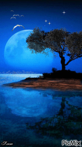 Luna azul - Free animated GIF - PicMix