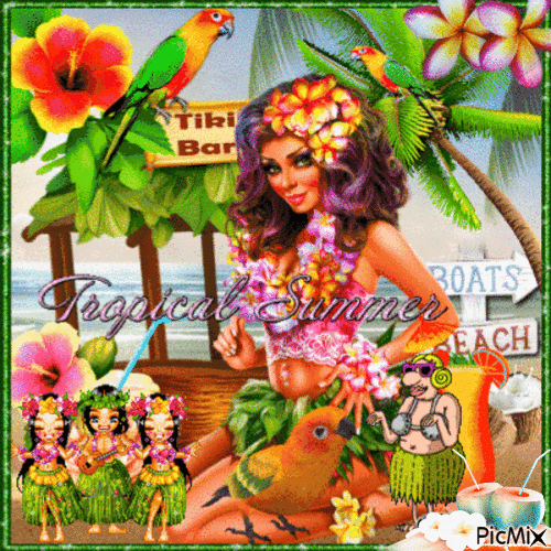 Tropical Summer - Free animated GIF