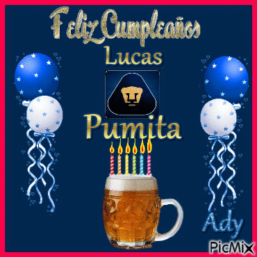 Cumple Lucas Pumita - Безплатен анимиран GIF