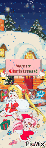 Manga Christmas - GIF animado gratis