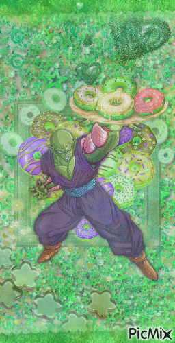 Piccolo and Donuts - Gratis animeret GIF