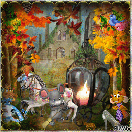 Autumn lantern-The fairy tale is over - GIF animate gratis