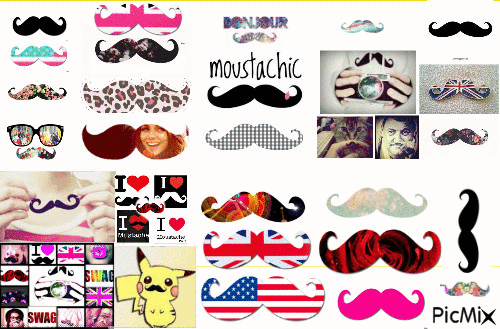 moustaches - 無料のアニメーション GIF