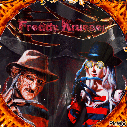 La novia de Freddy Krueger - Free animated GIF