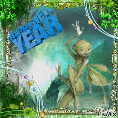 fantasy new year - Бесплатни анимирани ГИФ