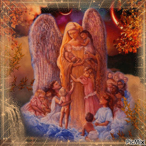 Die Engel, von der Künstlerin Joséphine Wall - 免费动画 GIF