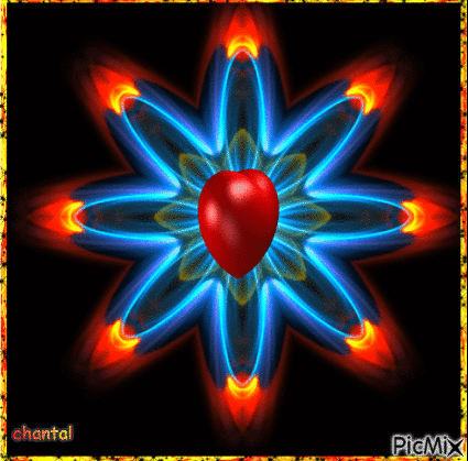 étoile pyschédélique - Бесплатный анимированный гифка