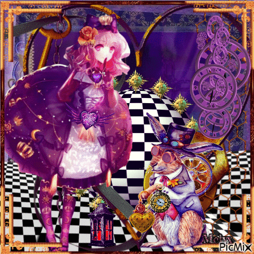 Alice dans le monde Steampunk - Δωρεάν κινούμενο GIF