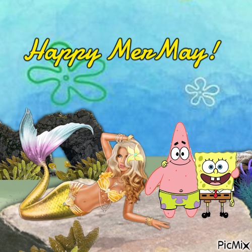 Spongebob, Patrick and Goldie - Free PNG