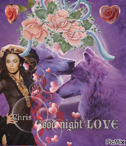 Good night Love - GIF animé gratuit