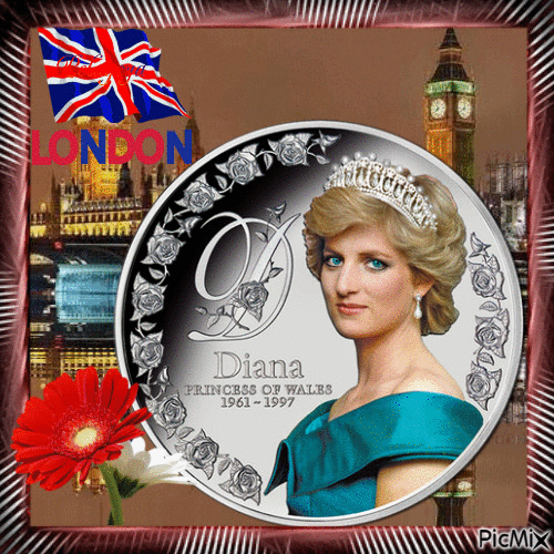 in memory of Princess Diana - GIF เคลื่อนไหวฟรี