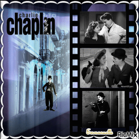 Charlie Chaplin - GIF animasi gratis