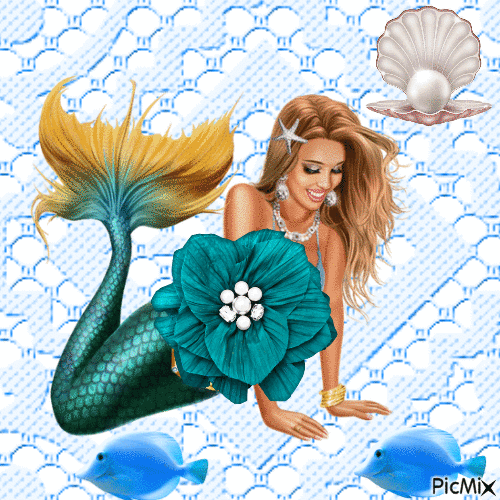 seafairy mermaid - GIF animé gratuit