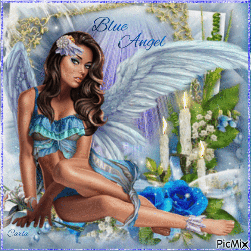 Blue Angel - GIF animasi gratis