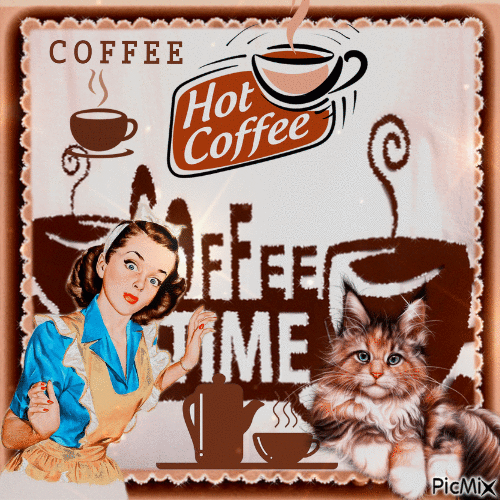Kaffee und Schätzchen - Ingyenes animált GIF
