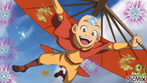 Yehe ! Je suis Aang ! - Free animated GIF