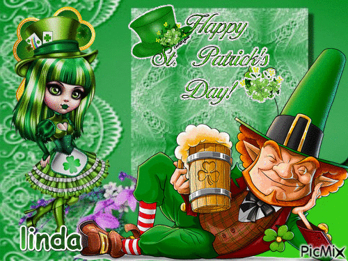 Joyeuse St.Patrick - Ingyenes animált GIF