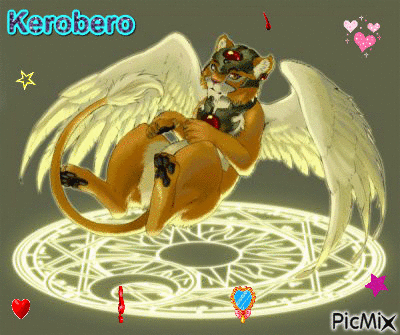 Giff Sakura chasseuse de cartes Kerobero créé par moi - GIF animado gratis