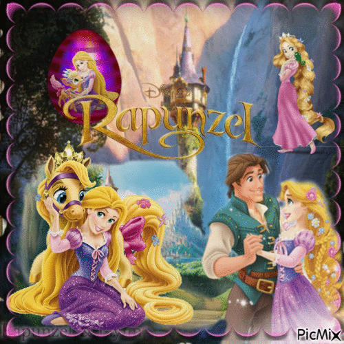 Rapunzel - Bezmaksas animēts GIF