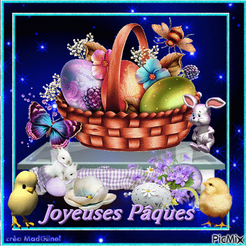 joyeuses Pâques - GIF animé gratuit