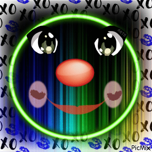 Neon-Emoji.  🙂 - Bezmaksas animēts GIF
