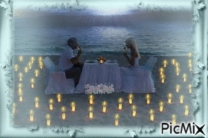 Romantic Night! - GIF animado gratis