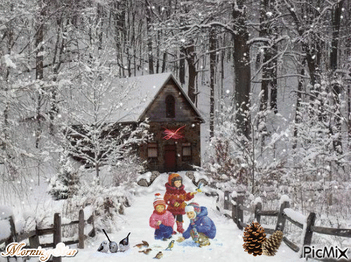Winter Snow - Бесплатни анимирани ГИФ