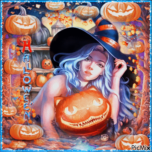 Halloween witch - 無料のアニメーション GIF