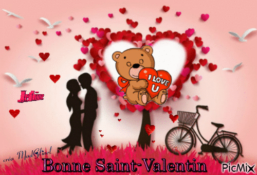 bonne Saint Valentin - GIF animasi gratis