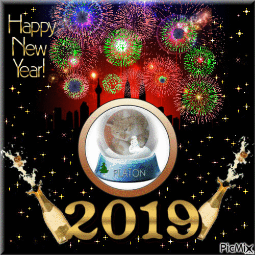 Happy New Year 2019 - Бесплатный анимированный гифка