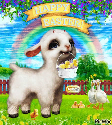 Happy Easter - GIF animado gratis