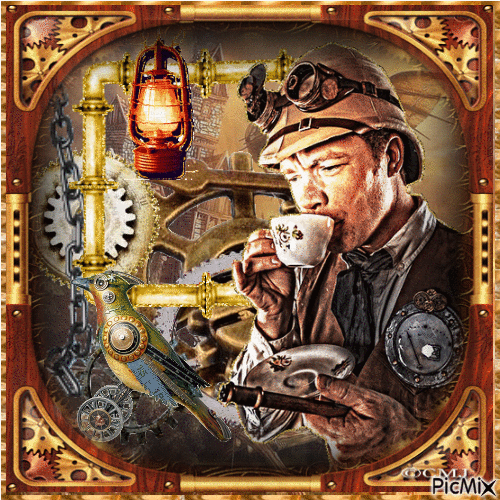 steampunk-tea time - Gratis geanimeerde GIF