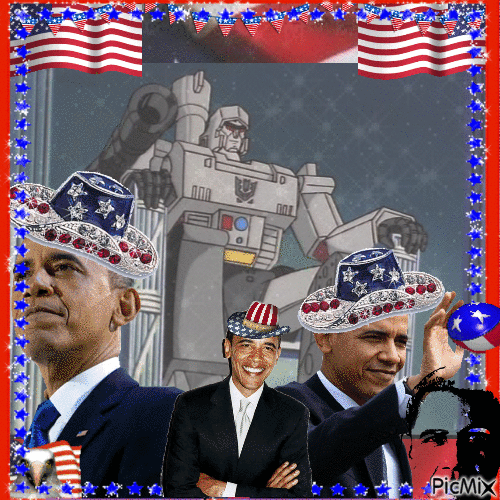 Obamatron 4eva - Zdarma animovaný GIF
