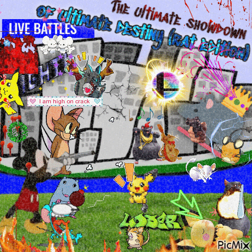 rats mouse deathbattle meme - Bezmaksas animēts GIF