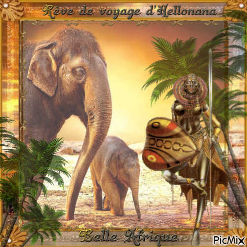 La bel Afrique ! rêve de voyage d'Hellonana - бесплатно png