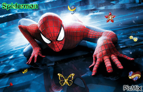 Giff Spiderman créé par moi - GIF animado gratis