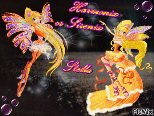 Winx club Stella Harmonix or Sirenix - GIF animé gratuit