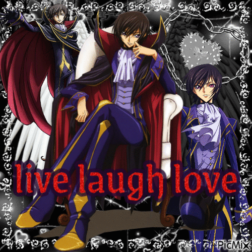 live laugh lelouch - Free animated GIF