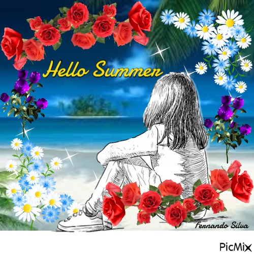 Hello Summer - ingyenes png