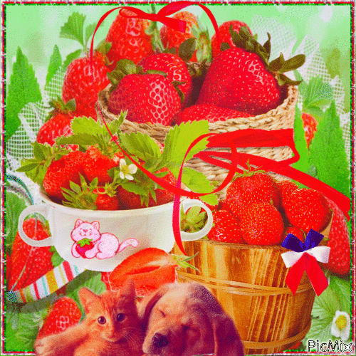 De bonnes fraises ! - Darmowy animowany GIF