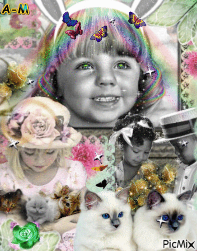 enfants bonheur - Δωρεάν κινούμενο GIF