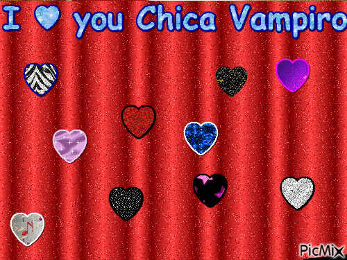 Chica Vampiro Love - Animovaný GIF zadarmo