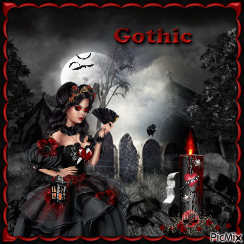 Gothic - Rot und Schwarz - Free animated GIF
