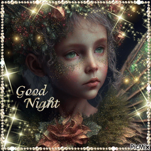 Good night fairy - GIF animé gratuit