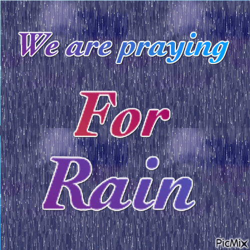 We are praying for rain - Бесплатный анимированный гифка