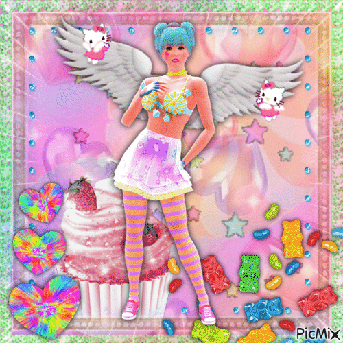 Candy Girl - Бесплатный анимированный гифка