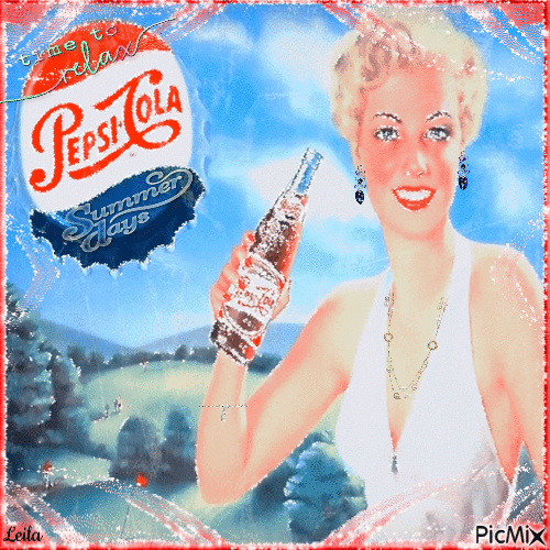 Pepsi Cola. Time to relax. Summer days - Безплатен анимиран GIF