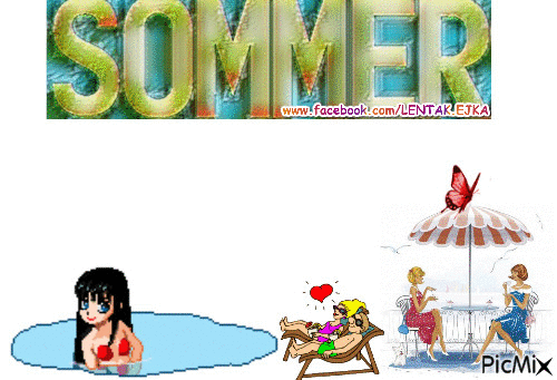 SOMMER - Darmowy animowany GIF